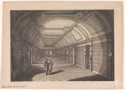 パリのサント・ジュヌヴィエーヴ修道院図書館 作： Franz Ertinger