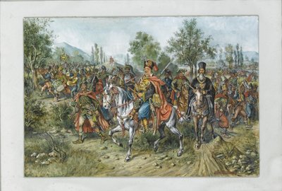 フランツフライヘルフォンデアトレンクと彼の連隊、1903 作： Franz Gaul
