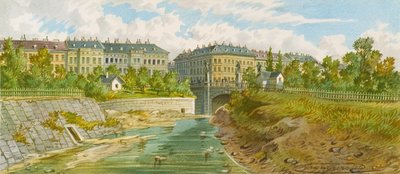 ウィーン川に架かるエリザベート橋 作： Franz Gerasch