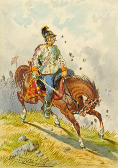 馬に乗った兵士 作： Franz Gerasch