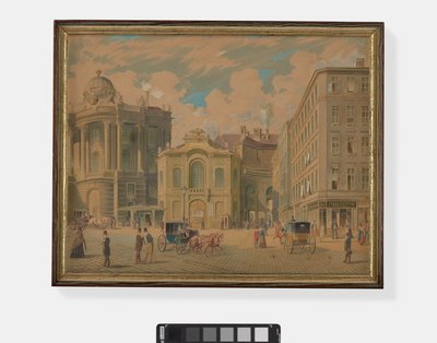 旧ブルク劇場、ウィーン、1850年代 作： Franz Gerasch