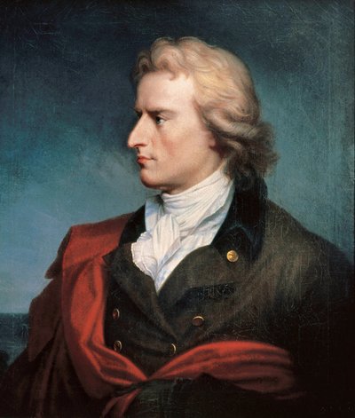 フリードリヒ・シラー（1759-1805）の肖像 作： Franz Gerhard von Kugelgen