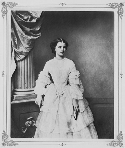 オーストリアのエリザベート皇后、1857年 作： Franz Hanfstaengl