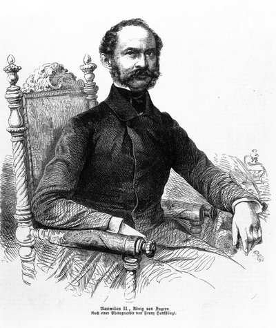 マクシミリアン2世（1811-64）、バイエルン王 作： Franz Hanfstaengl