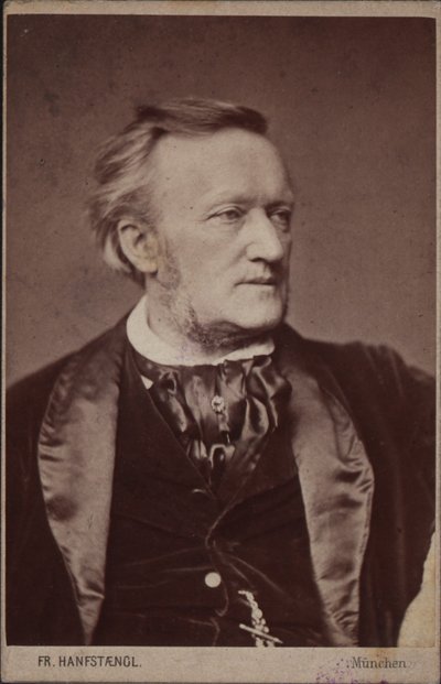作曲家リヒャルト・ワーグナーの肖像、1813～1883年、1877年以前。 作： Franz Hanfstaengl