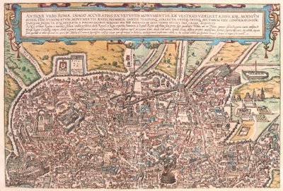 古代ローマ、A部、イタリア（エングレービング 作： Franz Hogenberg