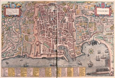 イタリア・パレルモ（彫刻 作： Franz Hogenberg