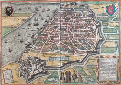 アントワープの地図 作： Franz Hogenberg