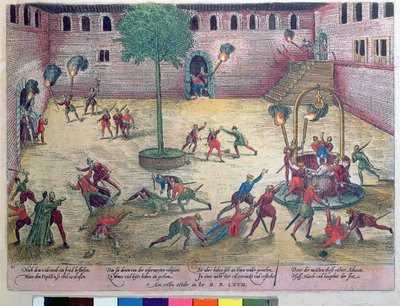 1567年9月29日と30日にニームで行われた「ミシュレード」 作： Franz Hogenberg