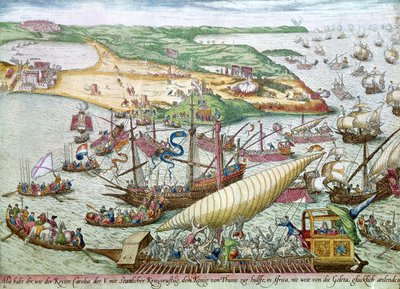 1535年のチャールズ5世によるチュニスの包囲またはラグレット 作： Franz Hogenberg