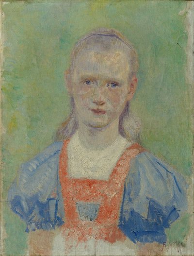 少女の肖像画 作： Franz Jaschke