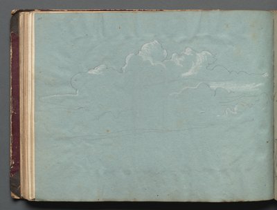 ローマとその周辺の景色を含むアルバム、Landscape Studies、36b ページ: Cloud Study 作： Franz Johann Heinrich Nadorp