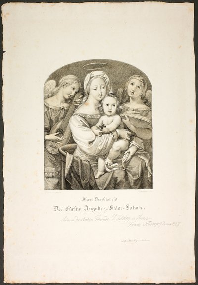 キリストの子と聖母 作： Franz Johann Heinrich Nadorp