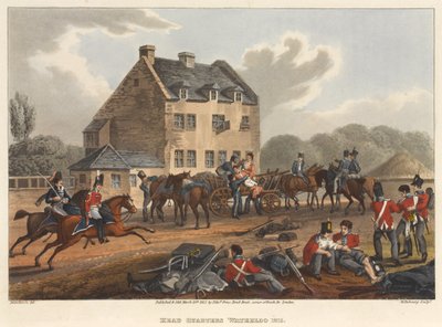 本社のウォータールー1815、M。ドゥブールによる彫刻、1819年（色のアクアチント） 作： Franz Joseph Manskirch