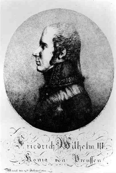 1807年7月24日、キングオブプラシャ、フレデリックウィリアム3世（1770〜1840年）の肖像 作： Franz Joseph after Leopold