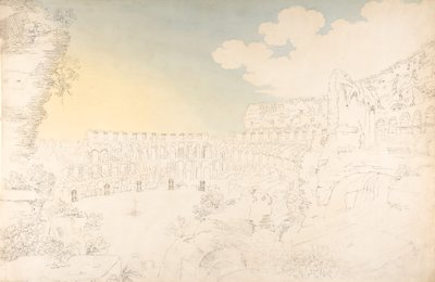 コロッセオの内部ビュー、18 世紀後半から 19 世紀初頭。 作： Franz Kaisermann