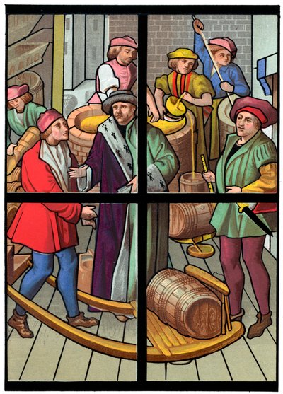1849年の15世紀の醸造所。 作： Franz Kellerhoven