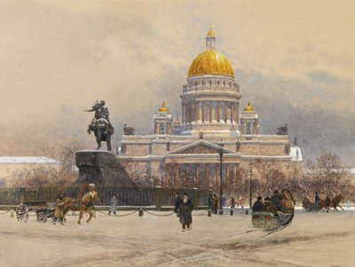 聖イサアク大聖堂、1898 作： Franz Kopallik