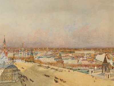 モスクワの眺め、1898 作： Franz Kopallik