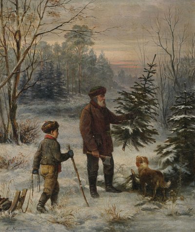 クリスマスの前に 作： Franz Krüger