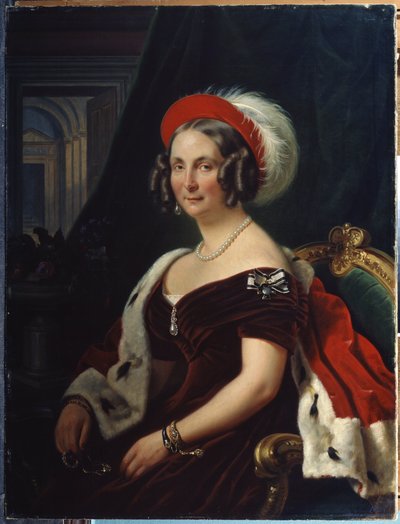 ハノーバーのフレデリカ女王の肖像 作： Franz Krüger