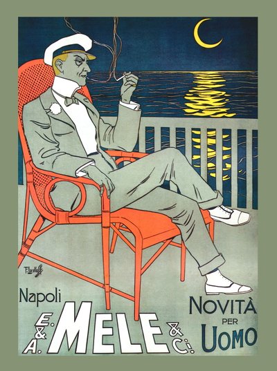 Mele Fashion & Under a Crescent Moon, beg of 1900s (ポスター) 作： Franz Laskoff