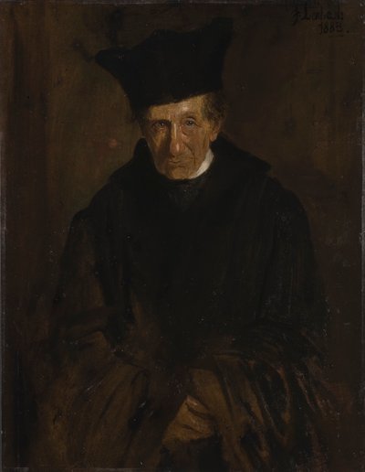 イグナーツ・フォン・ドリンガーの肖像 1799-1890, 1883. 作： Franz von Lenbach