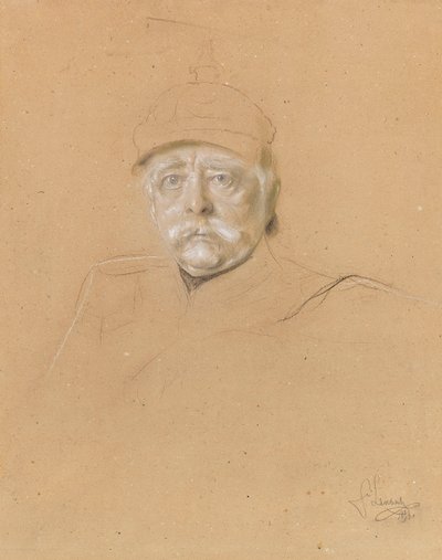 オットー・フォン・ビスマルクの肖像 1815-1898, 1894. 作： Franz von Lenbach