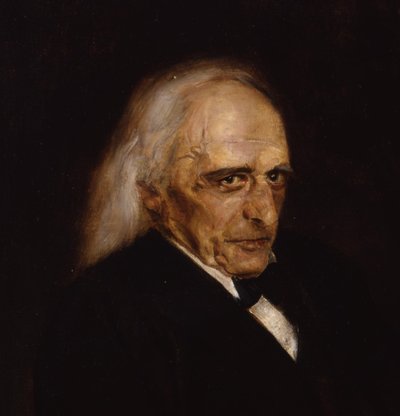 Theodor Mommsen 1817-1903 の肖像、詳細、1897 年 作： Franz von Lenbach