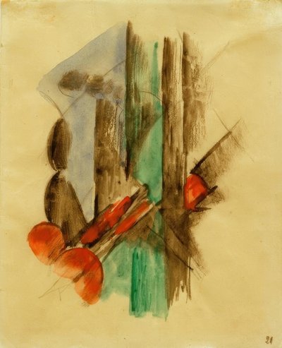 抽象的な構成 作： Franz Marc