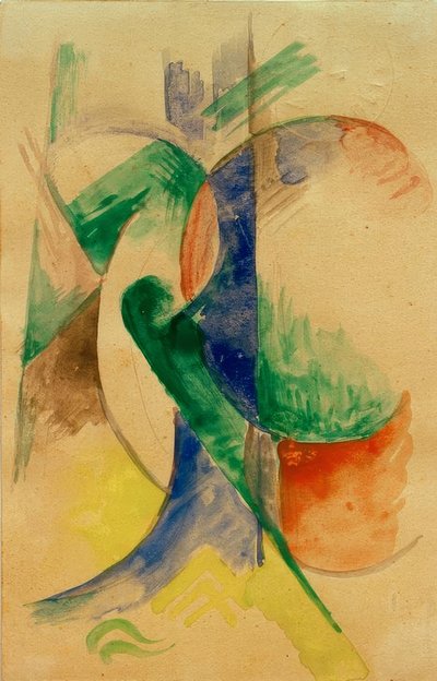 抽象的な構成 作： Franz Marc