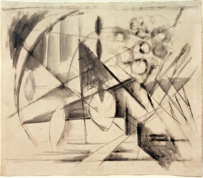 抽象画 作： Franz Marc