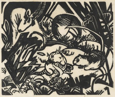 動物伝説 作： Franz Marc