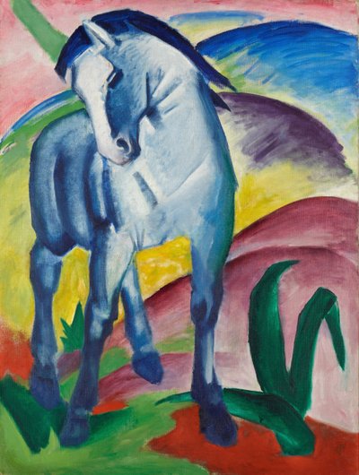 ブルーホースI 作： Franz Marc
