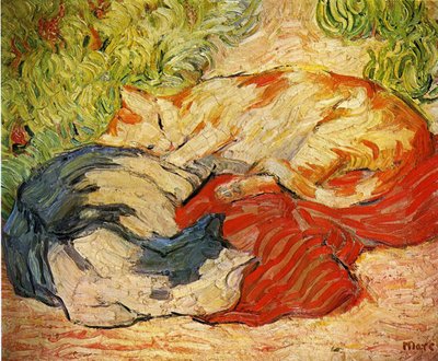 猫 作： Franz Marc