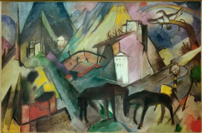 チロルの貧しい国 作： Franz Marc