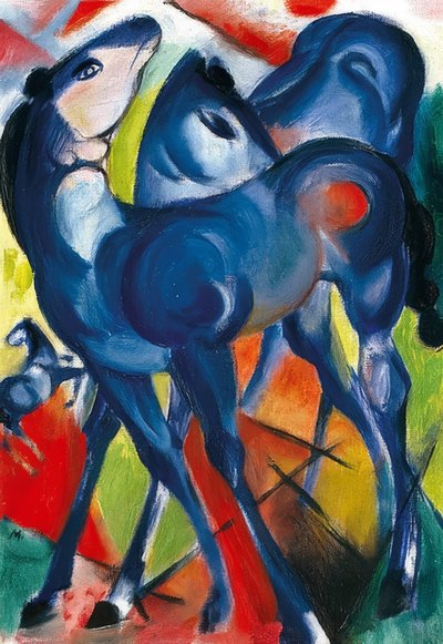 青い子馬。 1913 作： Franz Marc