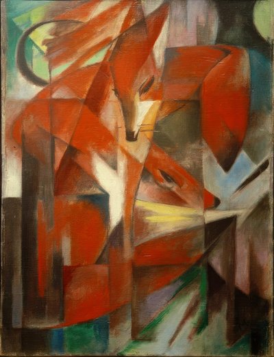 キツネ 作： Franz Marc