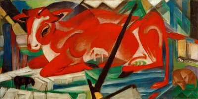 世界の牛 作： Franz Marc