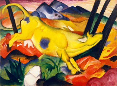 黄色い牛 作： Franz Marc