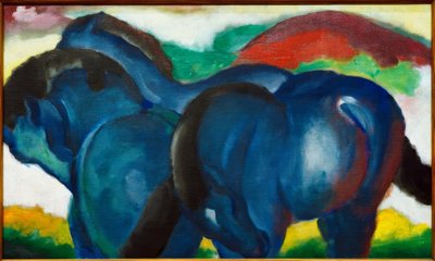 小さな青い馬 作： Franz Marc