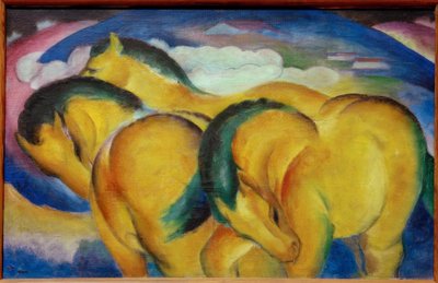小さな黄色い馬 作： Franz Marc