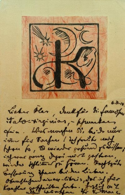 エクスリブリスベルンハルトケーラー 作： Franz Marc