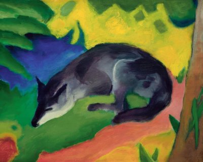 キツネ（青黒キツネ） 作： Franz Marc