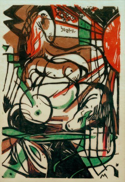 馬の誕生 作： Franz Marc