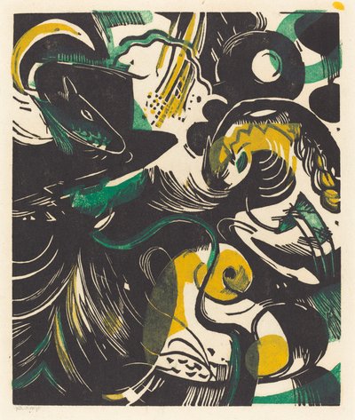 ジェネシス II (クリエイション ストーリー II) 作： Franz Marc
