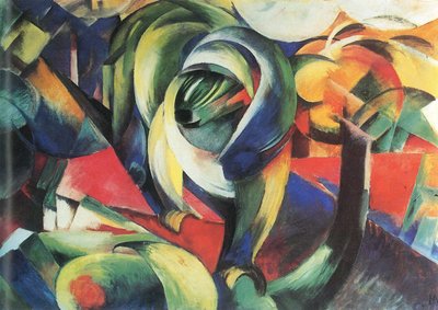 ドイツ語：Der Mandrill マンドリル 作： フランツ・マーク