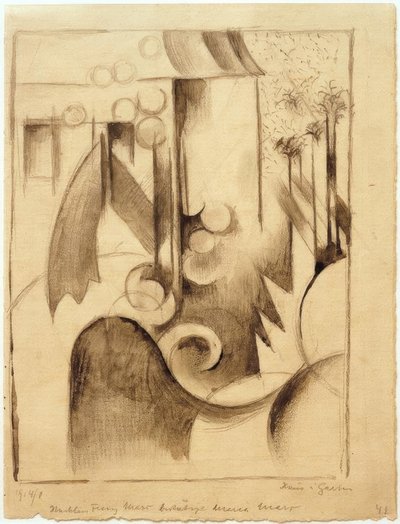 庭の家 作： Franz Marc