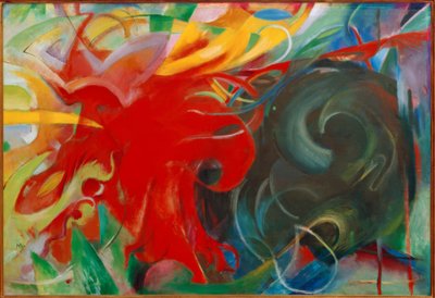 ファイティングシェイプ（抽象的なシェイプI） 作： Franz Marc