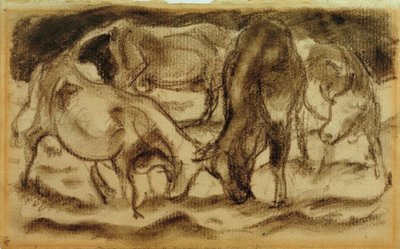闘牛 作： Franz Marc